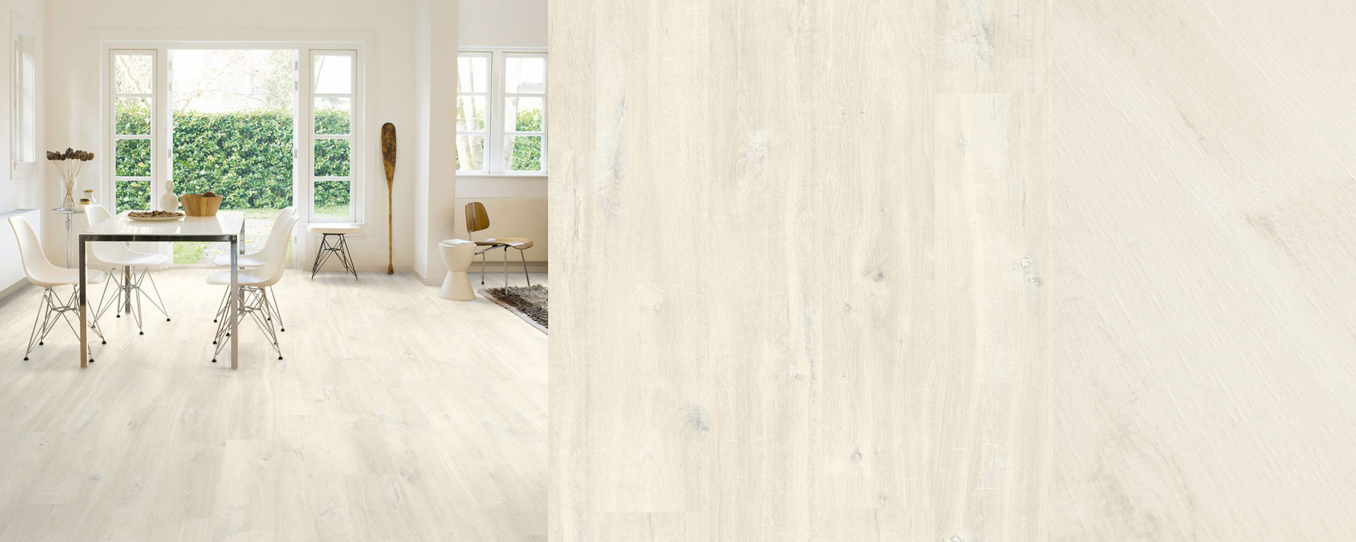 Premium Charlotte oak laminate flooring in a stylish living space