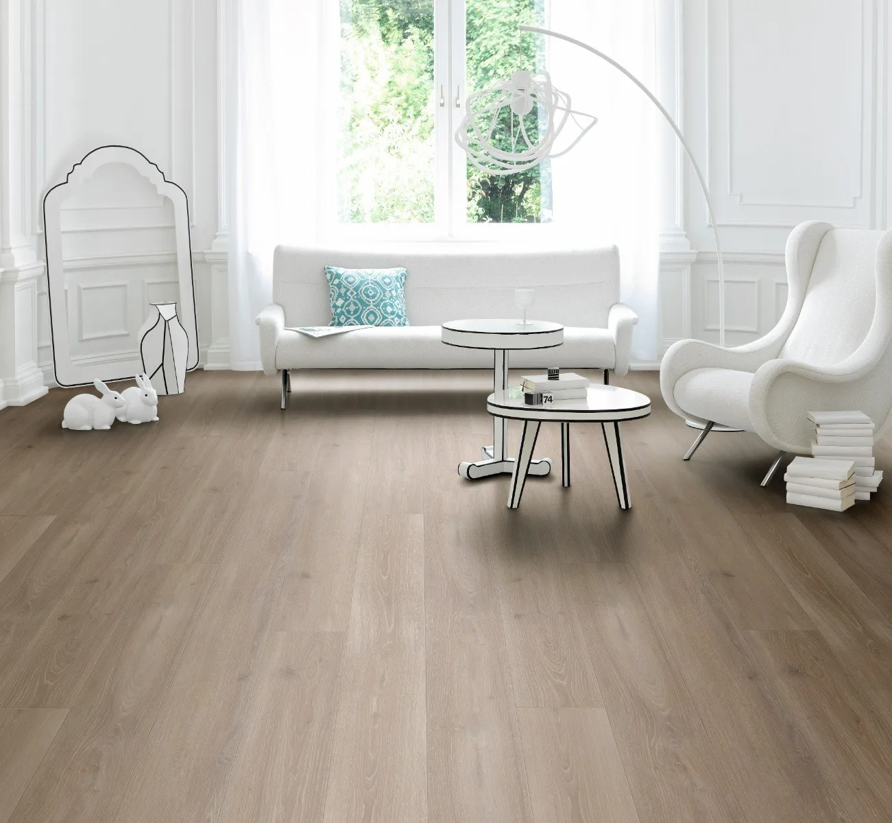Oak Skyline Pearl-grey Trendtime 6 laminate flooring