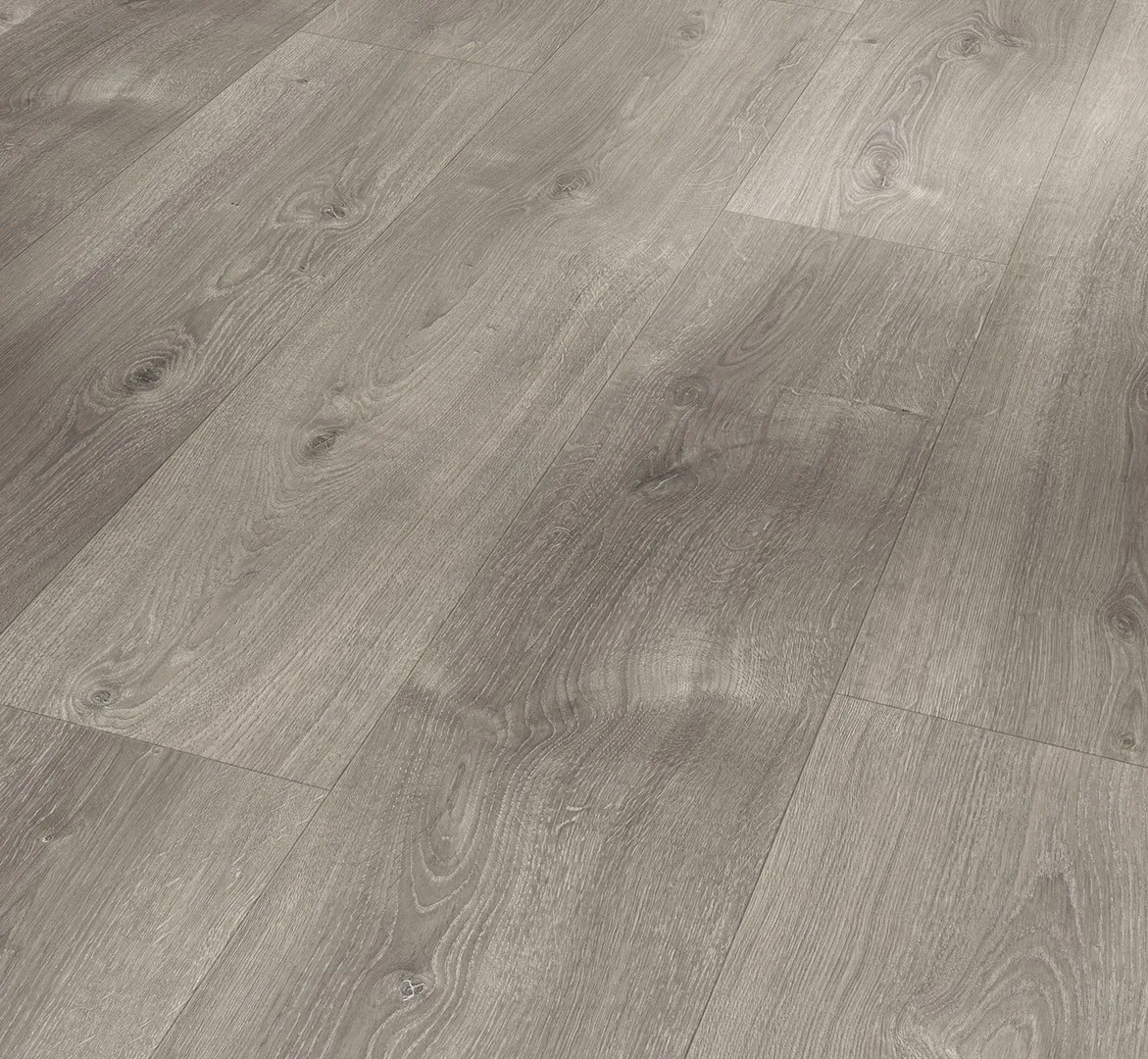Oak Valere Pearl-grey Limed Basic 600 Broad wide plank laminate flooring
