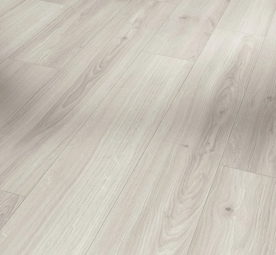 White laminate flooring