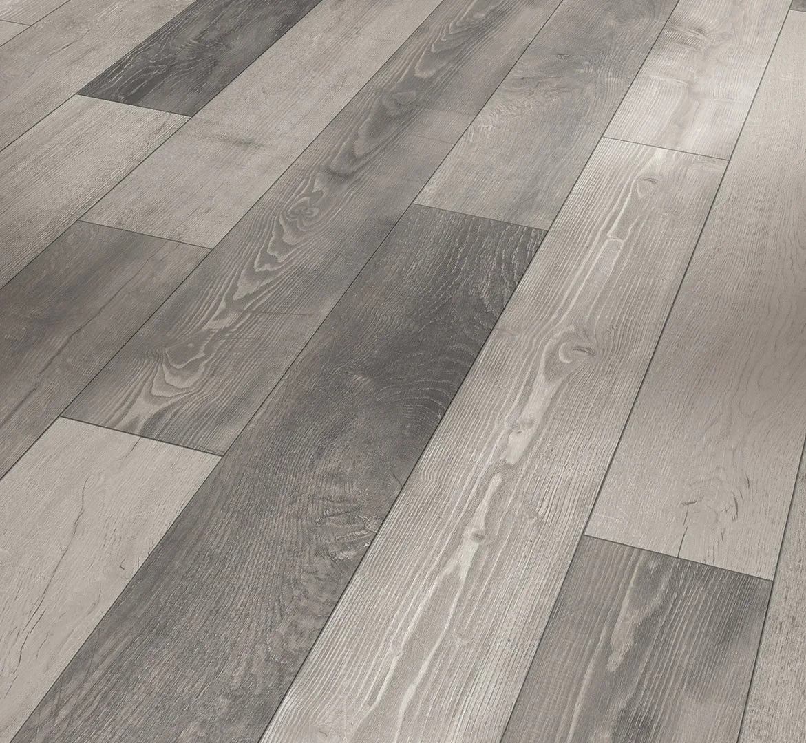 Grey laminate flooring